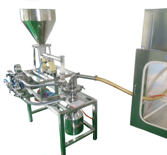 Herb Powder Ultra Fine Jet Mill Machine High - Pressure Compressed Air Flow