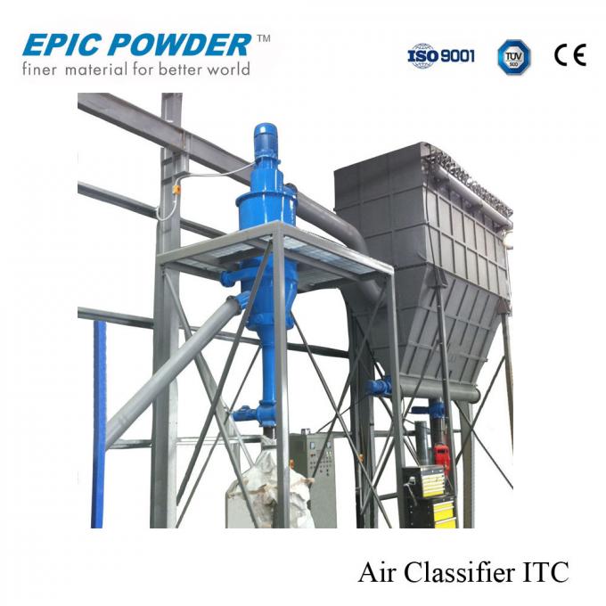 Powder Multi - Wheel Air Classifier For Sulphur Caco3 Kaolin Limestone Milling