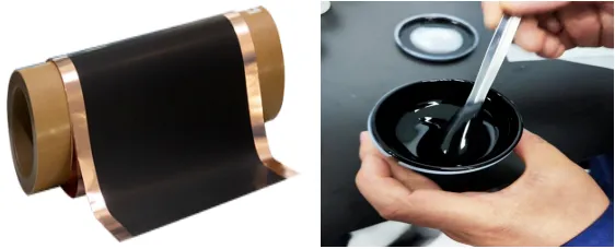 Graphite particle slurry coating