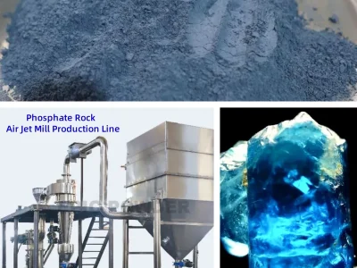 Phosphate rock air jet mill production line