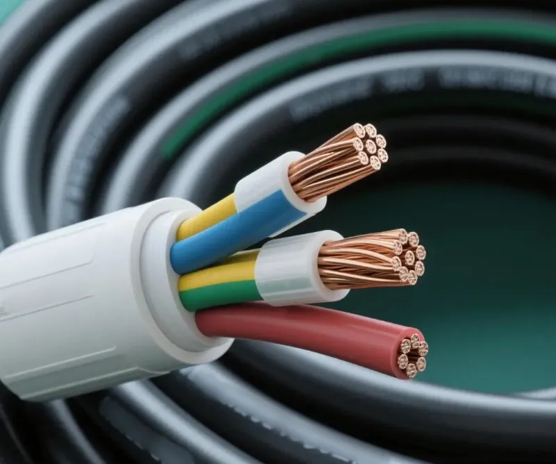 Talc Powder in cable